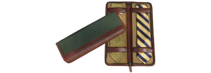 Tie Case with two ties open and closed